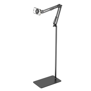 LenTok Magnetic Bed Phone Holder for Laying Down, Bedside Floor Stand with Adjustable Arm for iPhone, Headboard Phone Mount for Reading Watch Movies