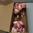 Floroom Ranunculus Artificial Flowers 18 Pcs Dusty Rose Faux Silk Mini Ranunculus Bulk Fake Wedding Filler Flowers for DIY Bouquets, Centerpieces, Bridal Shower Decorations & Arrangements