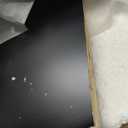 Black Glass Top Coffee Table Modern Elegant Round Coffee Tables with Solid Wood Legs and Tempered Glass Tabletop for Living Room Home Small Space Reception Office Tables 31.5"