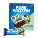 Pure Protein Chocolate Mint Cookie Protein Bars 20g Protein, 3g Sugar, 190 Calories (12 count) Low Sugar* High Protein Snack - Gluten Free - Perfect for a Healthy Snack (EXP 02/19/25)