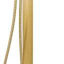 Free Standing Tub Faucet Brushed Gold, Floor Mount Freestanding Tub Faucets, Brass Stand Alone Tub Filler, Waterfall High Flow Bathtub Shower Mixer Tap