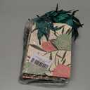 qiqee 2.4"x4.7"x6.3" inch 12PCS Clash Flowers Paper Gift Bags with Tissue Paper Handles Medium Size12pcs Bags +36pcs Tissue Paper