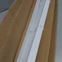 Cordless Vinyl Mini L Blinds 31" W x 64" H, 1" Slat White Horizontal Windows L Blind for Door, Shades, Camper, Light Filtering, Interiors, Arrive 1/2 Inch Narrower Indoor