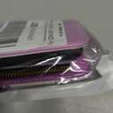 for Samsung Galaxy S23 5G Floral Wallet Case with Flip Zipper Purse Wrist Strap Shoulder Strap, Glitter PU Leather Card Holder Stand Phone Cover for S 23 23S GS23 G5 SM-S911U 6.1 inch Purple