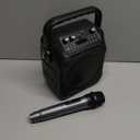 Karaoke Machine, Portable Bluetooth Speaker with 2 Wireless Microphones for Adults & Kids with Lights, Karaoke Microphone with PA System Supports USB/TF/REC/FM/AUX for Home Party Home System Packages (Black)