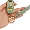for 2022 Honda Key Fob Cover with Keychain, For Honda Accord Civic Smart Remote Key Fob Case