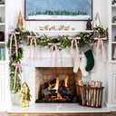 20 Pcs Velvet Bows for Christmas Tree - 5.9" x 11.81" Vintage Rustic Ribbon Bow Ornaments for Xmas Gift Wrapping Garland Wreath Window Fireplace Staircase Holiday Wedding Home Decor (20, Pink)