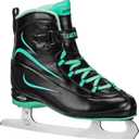 Lake Placid Everest Women's Ice Skate (7, Black/Mint)