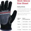2 x YESWELDER Leather Work Gloves for Men or WomenSuitable for welding | gardening |construction etc. Cowhide leather with cotton lining, wrist closure, grippy and durable.Reinforced palm,Black-gray L (Large (Pack of 1))