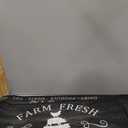 Farmhouse Kitchen Rugs Set of 2,Rustic Kitchen Rugs Farmhouse Style Mat Non-Slip Washable, Farmhouse Kitchen Decor Anti-Fatigue Floor Mat for Kitchen Sink Laundry Room, 17x30+17x47inch Black