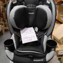 Evenflo Revolve360 Slim 2-in-1 Rotational Car Seat with Quick Clean Cover (Salem Black) Manufacturing Date: 2025/09/27