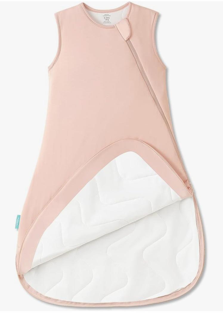 PurComfy Supersoft Sleep Sack 1.0 TOG, Premium Bamboo Viscose Baby Sleeping Bag 2-Way Zipper Sleep Sack Baby Wearable Blanket Size 6-15 Months