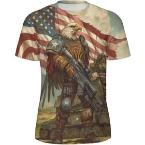 3D Pattern Print T-Shirt for Design Breathable Cool Lightweight Flexible Easy to Match Diverse and Stylish Apparel