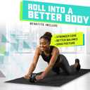 2 x Ab Roller Wheel, Abs Workout Equipment for Abdominal & Core Strength Training, Strength Training Accessories for Abs, Exercise Wheel for Men Women