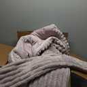 BEDELITE Fleece King Comforter Set -Super Soft & Warm Fluffy Lotus Pink Bedding, Luxury Fuzzy Heavy Bed Set for Winter with 2 Pillow Cases