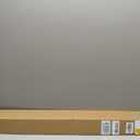 UNISHADES no Drill Cordless Roman Shades for Windows, 46" W 64" H - Light Filtering - Linen - White
