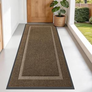 OLANLY Front Door Mat Outside 71x34, All-Season Heavy-Duty Rubber Doormat