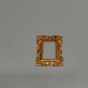 Geelin 5 Pcs Mini Gold Frames Set Vintage Resin Picture Frames Small Baroque Antique Gold Photo Display For Christmas DIY Photography Holiday Decoration, Without Glass or Backing(Classic Rectangle)