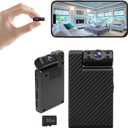 Mini Hidden Camera with 180 Rotating Lens Ultra HD WiFi Spy Camera, Remote View, Motion Detection Phone App Control & Real-Time Alerts with 32GB SD Card, for Home/Baby/Pet/Nanny Monitor