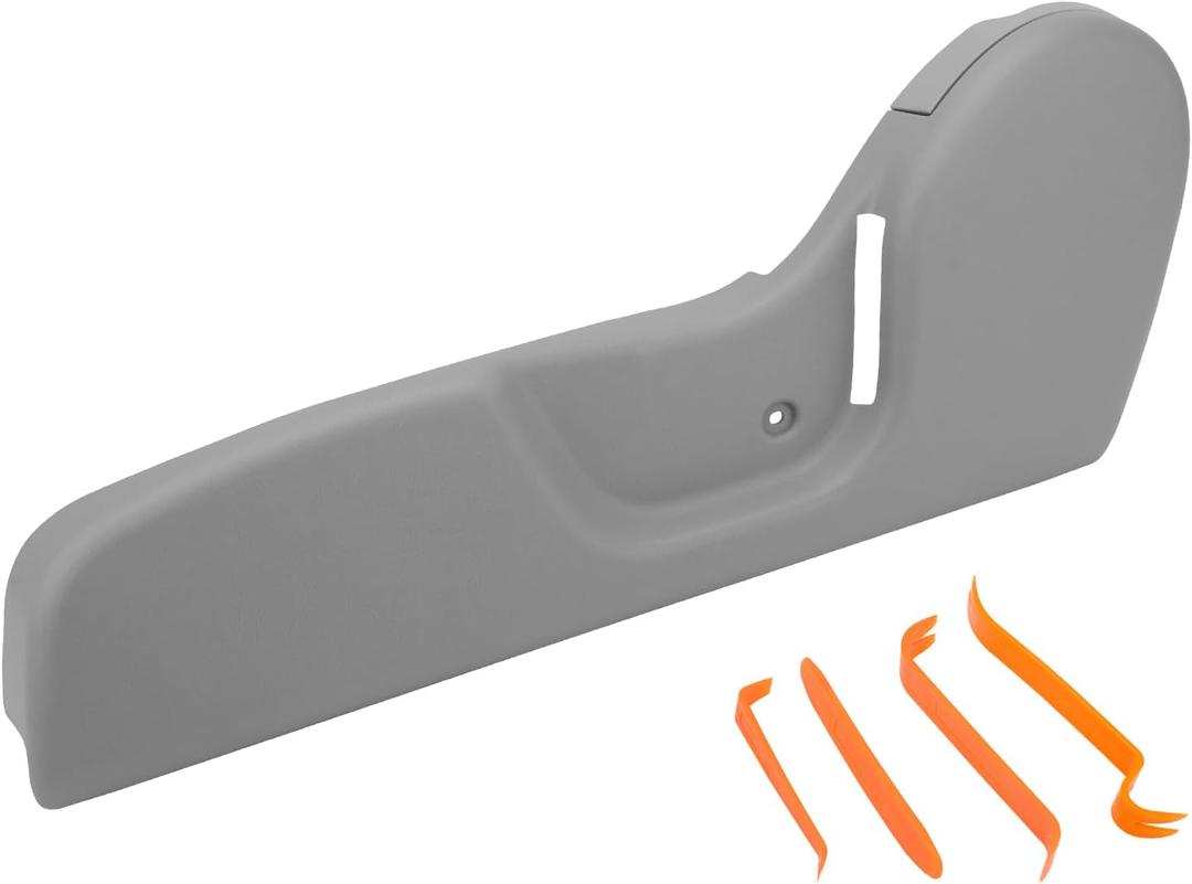 Driver Side Seat Trim Panel Bezel Cover LH, Compatible with 2001-2004 Toyota Tacoma Bucket Seats, Replaces# 71812-04010-B2 (Gray)