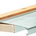 Frost King TAOC36A Adjustable Aluminum and Oak Sill Threshold, 3' L x 5-5/8" W x 1-3/8" H, Mill Finish