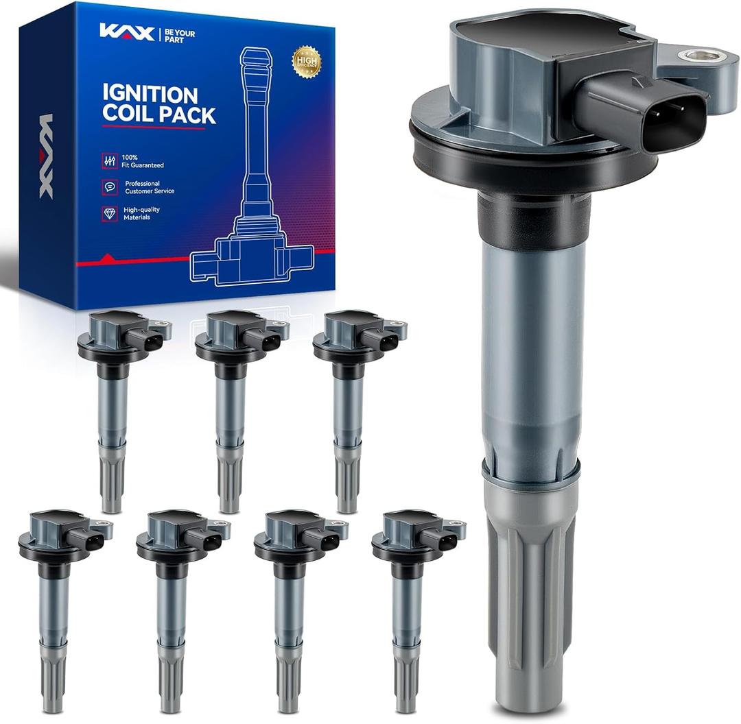 KAX Pack of 8 Ignition Coil Set for Ford F-150 2011-2016 5.0L, Mustang 2011-2015 5.0L, UF622