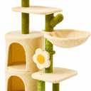 Erinnyees 38.2-Inch Flower Cat Tree for Kittens & Small Cats, 2 Condos
