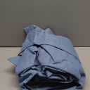 MIULEE Linen Texture Curtains for Bedroom Solid 100% Blackout Thermal Insulated Dusty Blue Curtains Grommet Room Darkening Drapes Luxury Decor for Living Room Nursery 52x63 Inch (2 Panels)