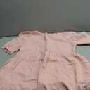 Dokotoo Womens Summer Crewneck Puff Sleeve Babydoll Elegant Empire Waist Mini Swing Skater Dresses with Pockets, 1 Pink, S