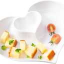 Porcelain Chip and Dip Serving Set,Perfect for Chips and Dip, Veggies, Candy, White