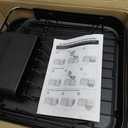 Kitsure Dish Drying Rack for Kitchen Counter, Stainless Steel Sink Organization and Storage Essentials with Cutlery Holder, Home and Apartment Decor, 12.2''W x 15.7''~23''L, Black