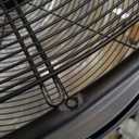 Amazon Basics 30" 300W High-Velocity, Heavy-Duty Industrial Fan, Drum Fan, with UL-Certified Safety Compliance, 2 Speeds, Up to 12,480 CFM, 5.9-ft Power Cord, 2 Wheels, Metal Housing/Blades, Black