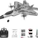 Leopmase RC Plane 4 Channel Remote Control Airplane - F-22 RC Airplane for Beginners Adult with Xpilot Stabilization System & Aerobatic, Two Batteries - Remote Control Plane Gift for Kids