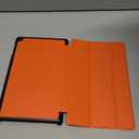 Tablet Cover for Amazon Kindle Fire HD8 6th 7th 8th Generation(2016/2017/2018 Release),Ultra Slim Folio Stand Lightweight Leather Case for Kindle Fire HD 8 6/7/8th Gen 8" (KST-Orange)