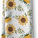 2 x Sunny Kitchen Towels for Mom-Sunflower Absorbent Microfiber Dish Towel,Great Gift for Hostess,New Home,Women,Friends,Housewarming on Birthday Christmas Mother's Day 16" x 24
