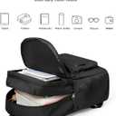VGCUB Black School Backpacks Travel Book Bag Waterproof Work Light Aesthetic College Backpack for School Girls Boys Teens Mochilas Escolares Para Nias Casual Daypack for Women Men