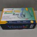 Sensory Swing for Kids Indoor Outdoor - Calming Cocoon Therapy Swing, Holds 300lbs - Hug-Like Sensory Hammock with 360 Swivel Hardware for Autism, ADHD, SPD Support (Green/Blue)