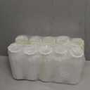 ZOOFOX 10 Pack Composite Plastic Flower Vase, 8" Plastic Vases for Centerpieces, White Unbreakable Vases for Wedding Dinner Table Party Living Room Office Bedroom Decor, Origami Design