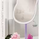 Puurrfect Mirror Gifts, Cute Cat Ears Shape Mirrors Makeup with LED Lights Touch Control (Violet) Purple. Smart Touch.