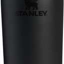 STANLEY Cafe To Go Travel Mug 16 oz | Leakproof Two-Part Drink Through Lid | Tumbler Cup for Coffee, Tea and Drinks | Insulated Stainless Steel Coffee Mug | BPA-Free | Black 2.0
