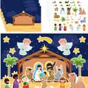 FLYAB Nativity Stickers 12 Sets Make a Nativity Scene Stickers Christian Sticker for Kids Religious Party Games Activities for Christmas Vacation Bible School Classroom Party Supplies