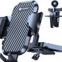 VICSEED Military-Grade Sturdy Car Phone Holder Mount, Upgraded Anti Shake Metal CD Slot & Air Vent Thick Case Friendly Phone Mount for Car Fit for iPhone 17 16 15 Samsung All Phones - Classic Black