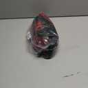 ColorGround Long Curly Cosplay Wig with 2 Ponytails (Half Black Half Red)