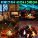 Color Flame Crystals for Fire Pits & Campfires - Fire Color Changing Packets for Outdoor Fireplaces, Bonfire, Wood Fire Pits - Creates Vibrant Magical Blue, Green, Purple Flames, 12 Packs