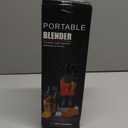 Portable Blender, Cordless, 24oz. Vessel, Personal Blender-for Shakes & Smoothies, BPA Free, Leakproof-Lid & Sip Spout, USB-C Rechargeable & Self Cleaning - Travel with 6 Sharp Blade, Black