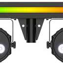 CHAUVET DJ GigBAR 3 ILS DJ Lighting System, All-In-One Party Lights with LED Derby, RGB+UV Wash Lights & Strobe Effects, Portable Stage Lighting Kit with Wireless DMX, ILS Control, Tripod & Carry Bags