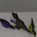 TEMI 3 Pack Electrical Walking Dinosaur Toys for Toddlers 3-4 3-5 Years with Sound and Light Up, Toddler Robot Dinosaur, Brachiosaurus, Stegosaurus Dinosaur Figures for Kids