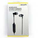 Acoustix Stereo Earbuds Audiobuds Black Microphone 