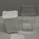 Dog-Cat POP Treat-Airtight jar-Container - 1.3 Qt/1.2 L and 2.2 Qt/2 L (2PC) | Stackable One-Touch Opening | For Snacks Candy Salt Herbs Spices | BPA-Free