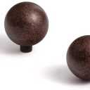 Goo-Ki Antique Oil Rubbed Bronze Cabinet Knobs with 1''(24mm) Dia,Casual Luxury Solid Zinc Cabinet Handles for Drawer,Cupboard, Wardrobe,6 Pack